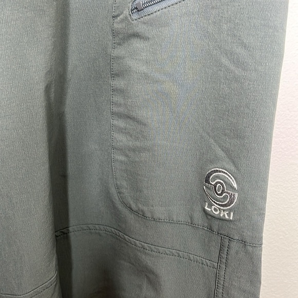 Loki Gear Grey Nylon Cargo Straight Leg Pants Men's Size XL BLEMISH - Picture 2 of 7